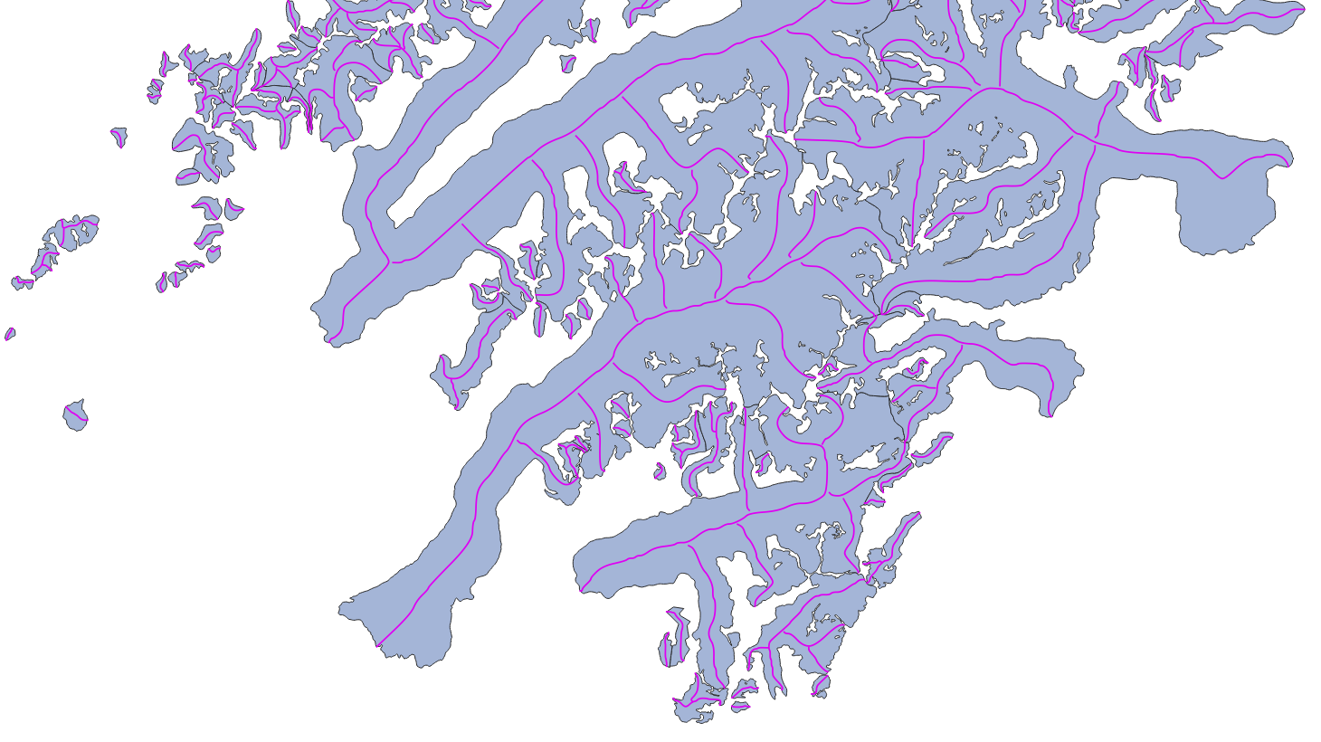 centerlines map